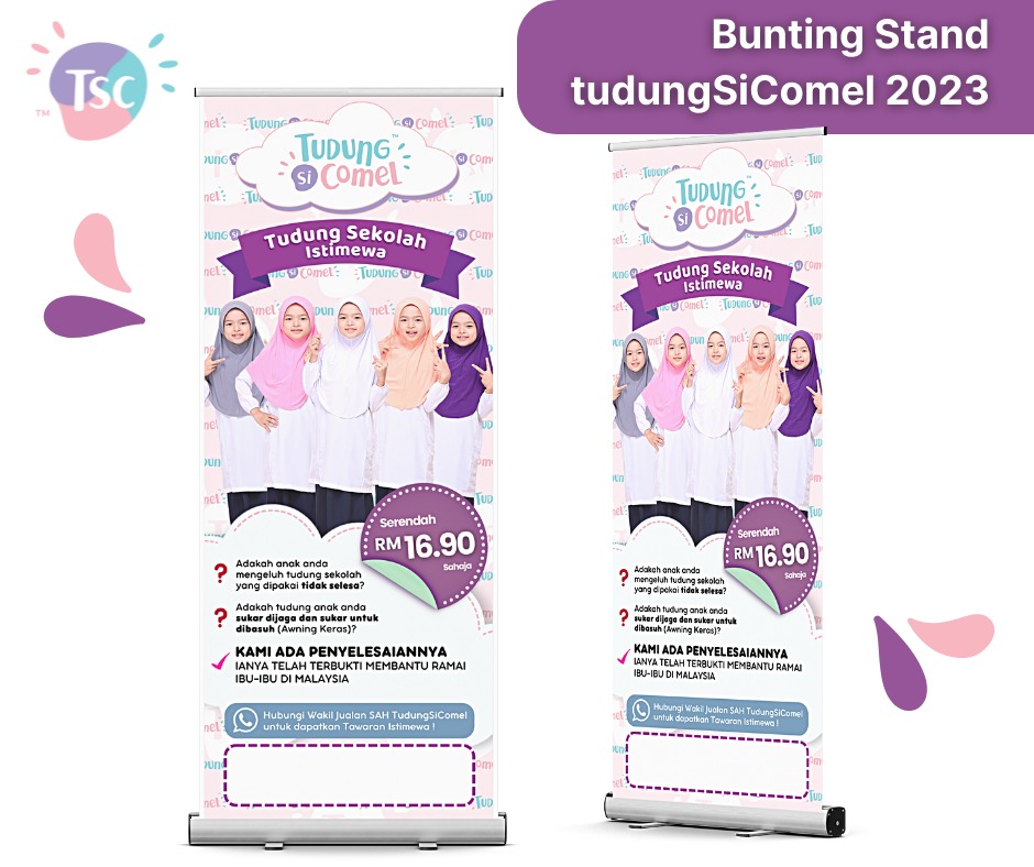 Bunting dan Flyers TudungSiComel 2023 3