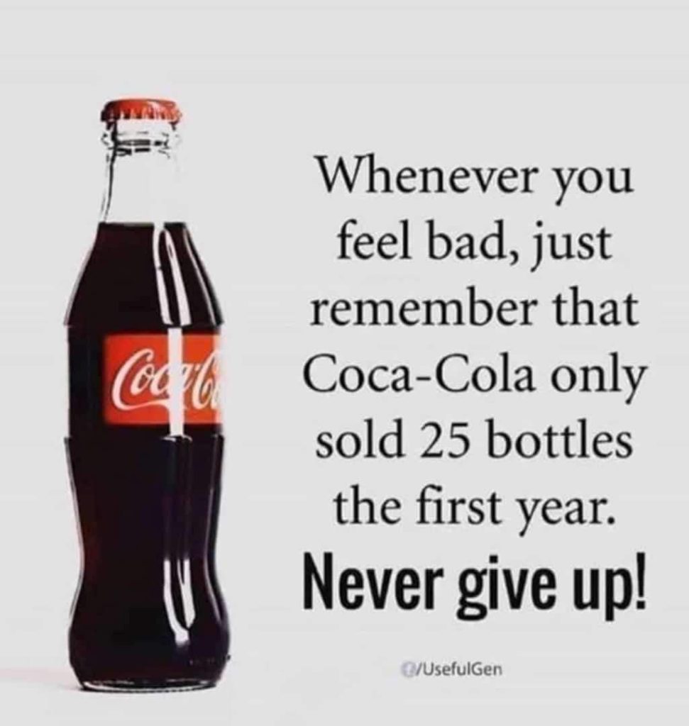 never give up 
