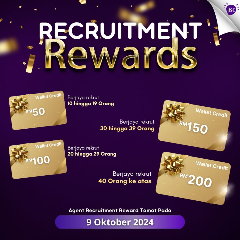 Recruitment Reward TudungSiComel